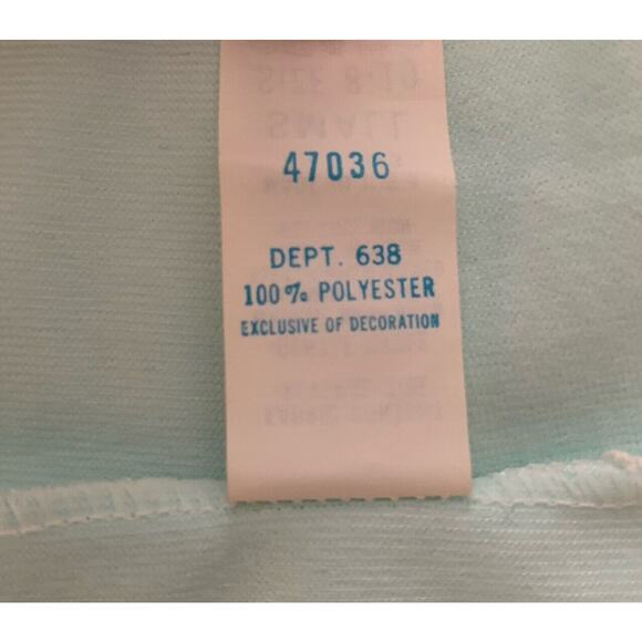 Apostrophe Gown Size 8 Vintage Deadstock Blue Lace Romantic Ruffle Bell Sleeves - Picture 6 of 10